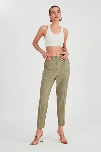 Vitrin Παντελόνι με ψηλόμεσο κορδόνι με δύο κουμπιά