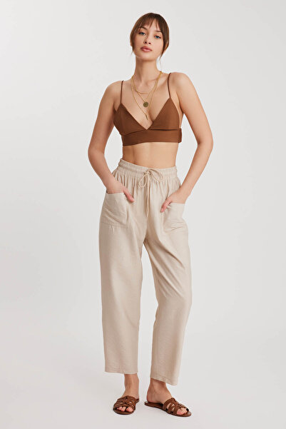 Vitrin Панталони с двойни джобове и връзки в талията