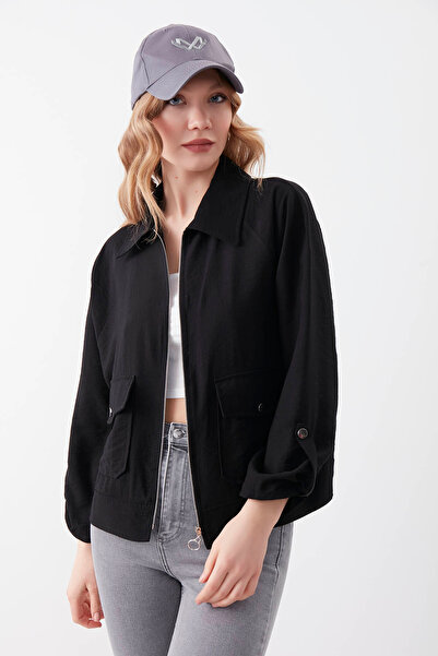 Vitrin Tenká bunda s dvojitou přední kapsou na zip