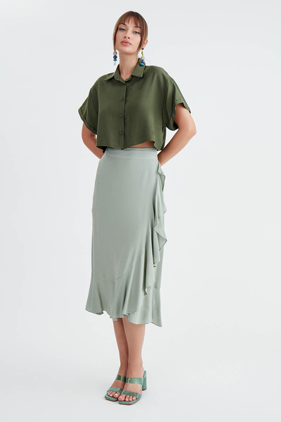 Vitrin Frilly Midi Skirt