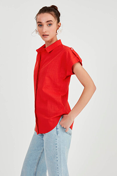 Vitrin Short Sleeve Shirt with Sleeve Detail