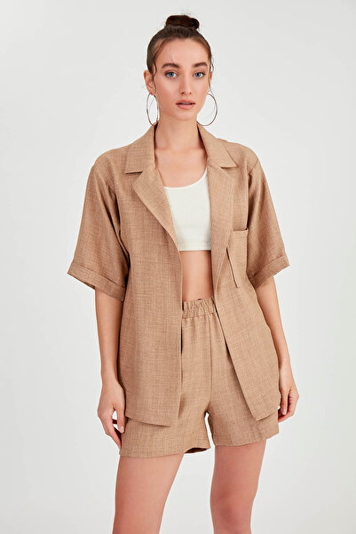 Vitrin Μακρύ παλτό με γιακά με ανοιχτό ώμο