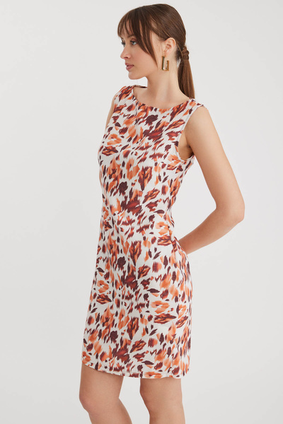 Vitrin Φόρεμα με φθινοπωρινό σχέδιο μηδενικής μανίκια