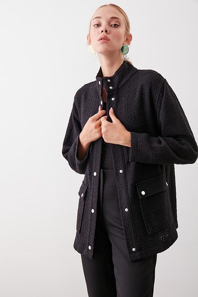 Vitrin Jacke mit geknöpften Taschen