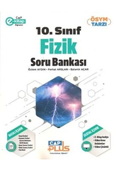 Çap Yayınları Çap Yayınları 10. Sınıf Fizik Plus Soru Bankası Çap Yayınları
