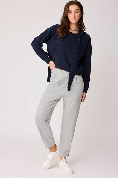 Vitrin Buttoned Knitwear Trousers with Elastic Waist