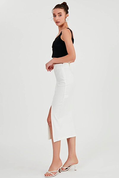 Vitrin Midi Skirt with Slits
