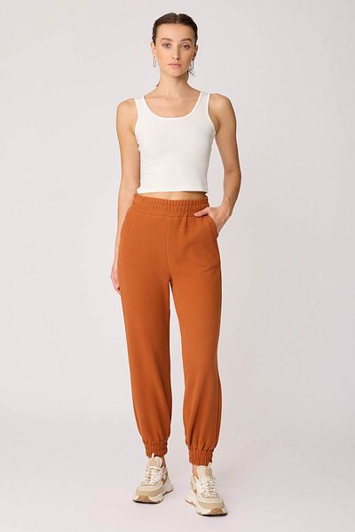 Vitrin Knitted Trousers with Elastic Waist and Legs