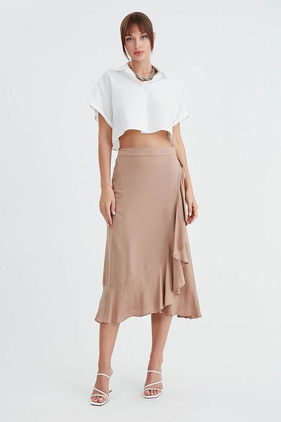 Vitrin Frilly Midi Φούστα