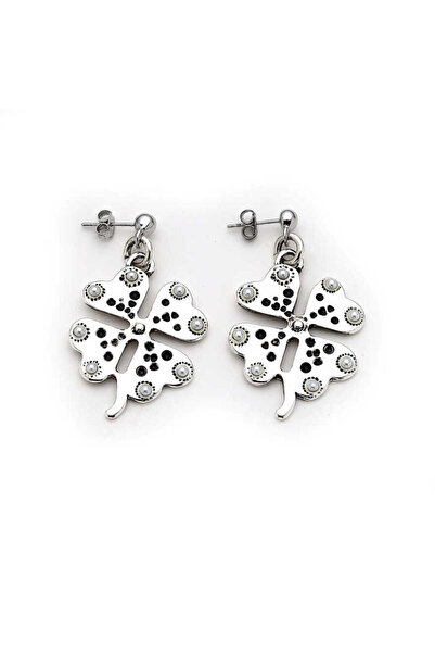 Mon Reve Phoenix Gümüş Kaplama Yonca Charm İğneli Küpe