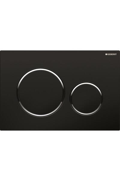 Geberit Sigma20 Kumanda Kapağı, Çift Basmalı, Siyah/Mat Siyah - 115.882.DW.1