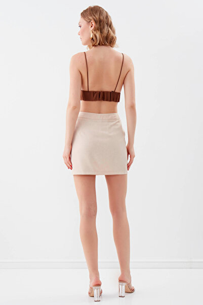 Vitrin Mini Skirt - Buttoned Design