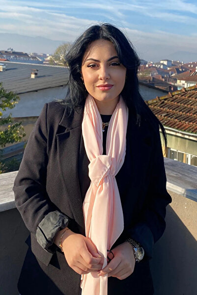 Saint Charmes Σάλι σε χρώμα πούδρας