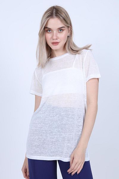 Vitrin Βαμβακερό μπλουζάκι με στρογγυλό γιακά