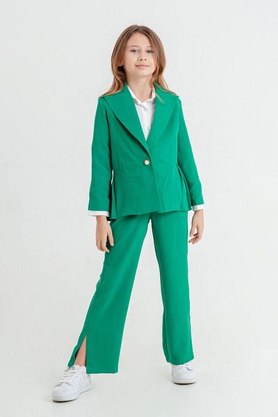 GİYİCEM TEKSTİL Girl's Pleated Triple Suit - 4409