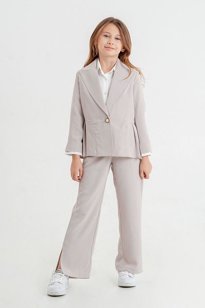GİYİCEM TEKSTİL Girl's Pleated Triple Suit - 4409
