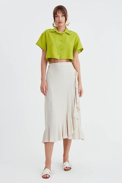 Vitrin Frilly Midi Φούστα