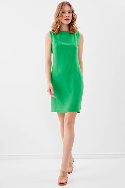 Vitrin Viskózové lněné šaty s nulovým rukávem