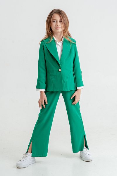 GİYİCEM TEKSTİL Girl's Pleated Triple Suit - 4409