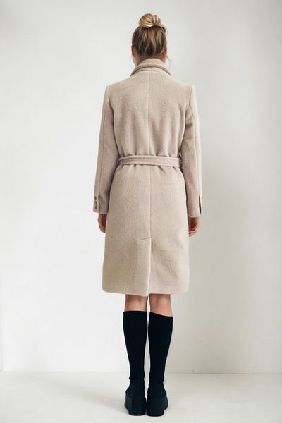 Vitrin Belted Waist Buttoned Long Coat