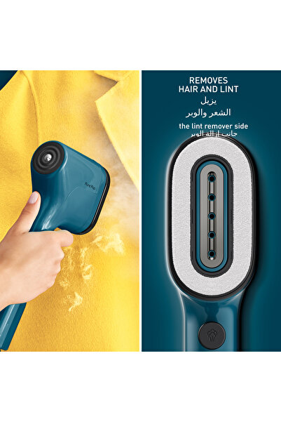 TEFAL Pure POP Garment Steamer | 1300W | Ultra-Compact | Travel-Friendly | Blue