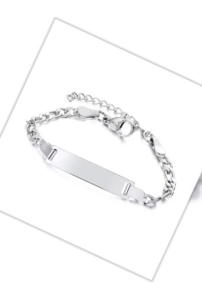 Sahi Aksesuar Kişiye Özel Isimli Bebek Çocuk Çelik Künye (0-10 YAŞ AYARLANABİLİR) - Tybezyı1610