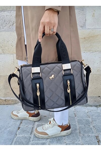 Miami Polo Polo Women's Quilted Cylinder Model Hand and Shoulder Bag