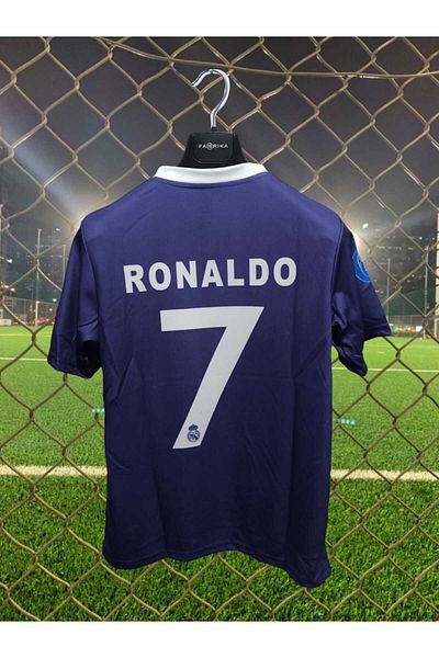 After Party Sezonul 2016-2017 cristiano ronaldo tricou de fotbal pentru adulți mov cu mânecă scurtă (violet) AG