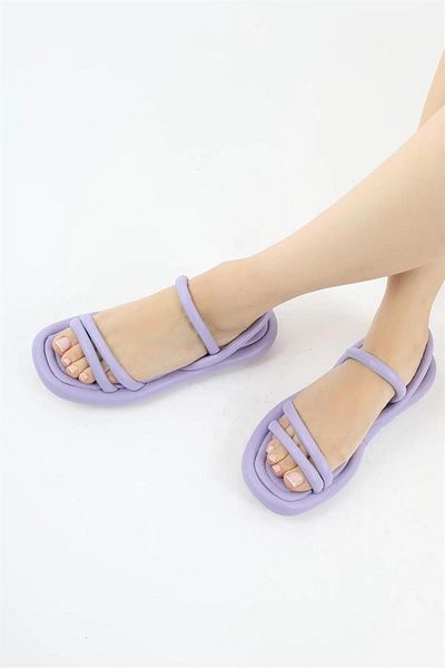 Madamra Lilac dámské nafouknuté sandály