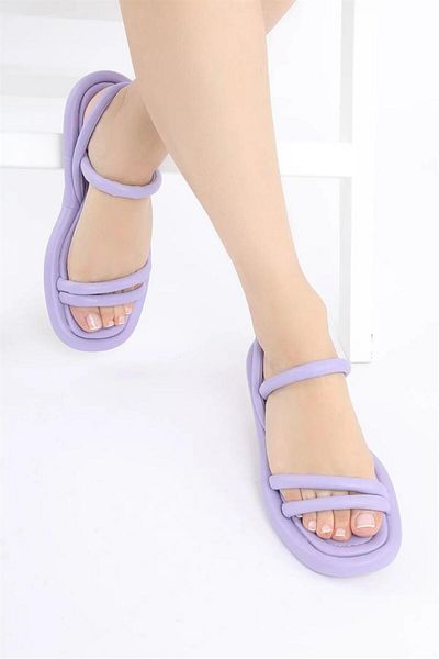 Madamra Lilac dámské nafouknuté sandály