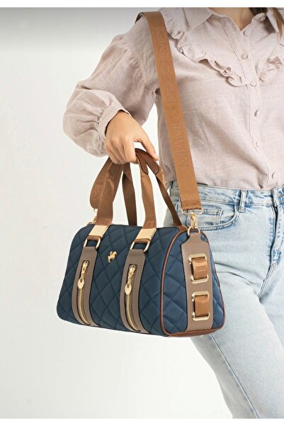 Miami Polo Polo Women's Quilted Cylinder Model Hand and Shoulder Bag