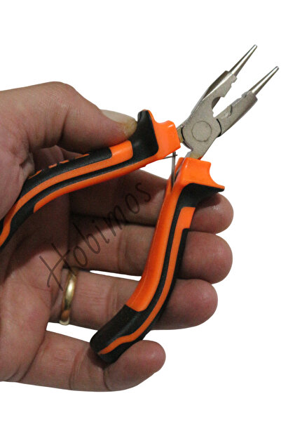 Hobimos Dörtlü Mini Takı Yapım Pense Seti- Mini Kargaburun, Mini Kıvırma, Mini Pense ve Mini Yan Keski