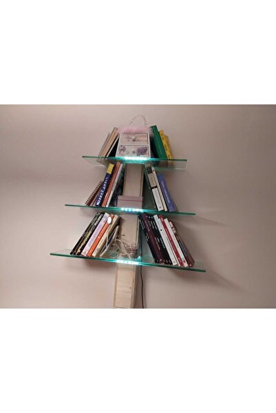 renktaş Işıklı raf, kitaplık, aplik, gece lambası. teşir rafı.