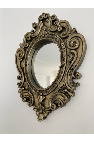 Nayino Büyük Boy Oval Ayna Vintage Oval Ayna
