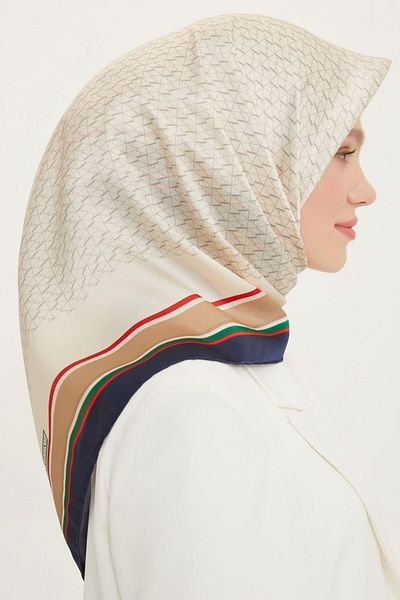 Armine Nostalgia Series Silk Twill Scarf 8724D-04