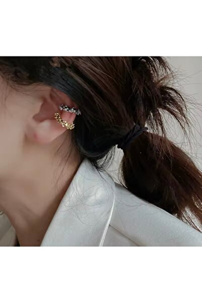monalisatoka Kadın Gold, Gümüş Yıldız Tozu Kıkırdak 2’Li EarCuff