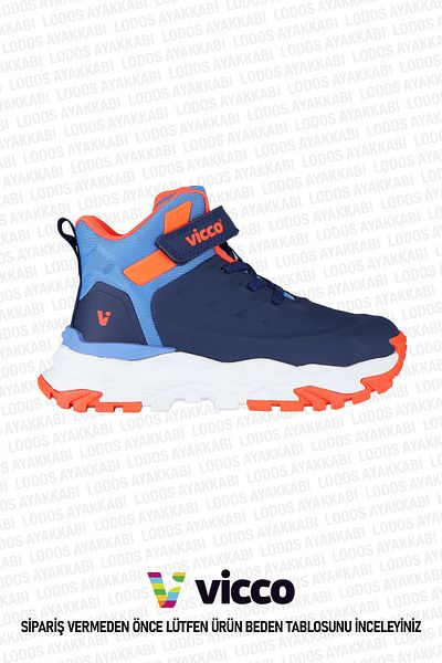 Vicco Agora Model - Light and Comfortable Boys' Trekking Navy Blue Boots