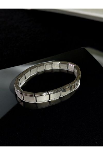 ŞAKOO Silver Silver Steel Italian Charm Bracelet
