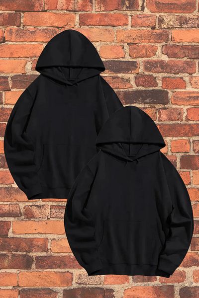 MODA Dear Combination Mcqueen Sally Back Printed Dear Couple Combination Hooded Sweatshirt Set of 2