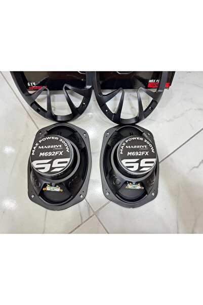 Massive Ms-m692fx Özel Seri Çifti 600w-240w Rms Tanesi Oval Oto Midrange Hoparlör Aksr