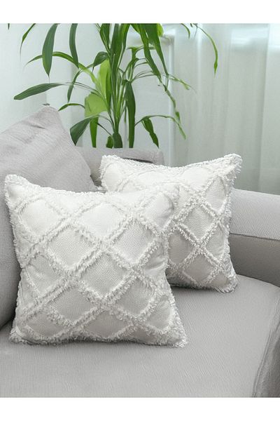 KAYALI HOME Special Design Decorative Set of Two Throw Pillow Cover