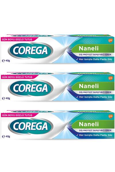 Corega Naneli Diş Protezi Yapıştırıcı Krem 40 gr 3 ADET