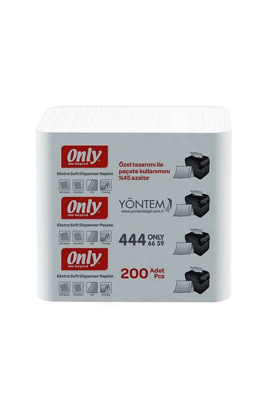 ONLY Evo Beyond Soft Dispenser Napkin 18 Packs of 200