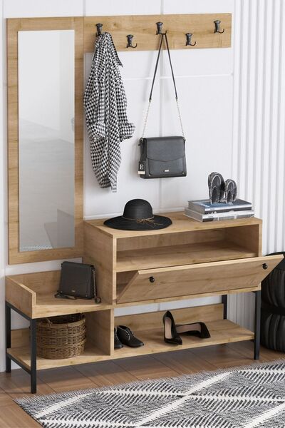 DECORMET Nonso Ayakkabılık Safir Meşe