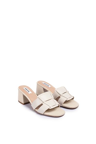 İpekyol Faux leather mix heels