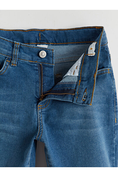 LC Waikiki LCW Kids Beli Ayarlanabilir Lastikli Erkek Çocuk Jean Şort