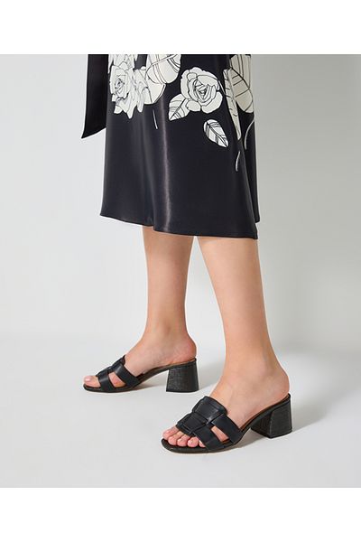 İpekyol Faux leather mix heels