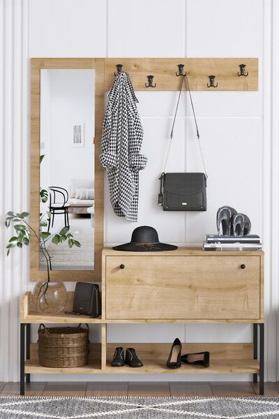 DECORMET Nonso Ayakkabılık Safir Meşe