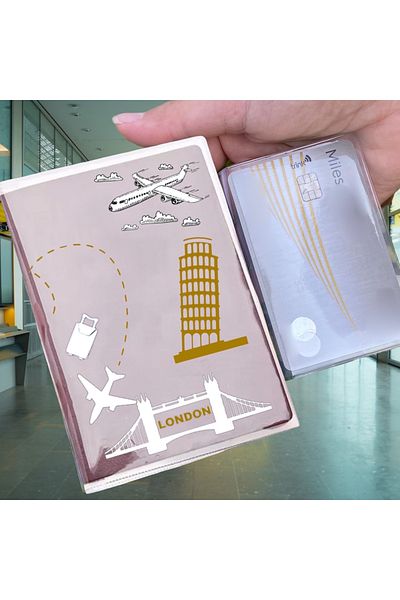 Gempo Husă transparentă premium pentru pașaport - Etichetă pentru bagaje cadou