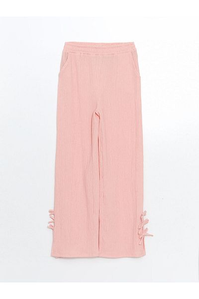 LC Waikiki New Season Elastic Waist Bow Detailed Girls' Trousers - S57147Z4